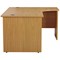 Jemini 1600mm Corner Desk, Right Hand, Panel End Leg, Oak