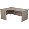 Jemini 1800mm Corner Desk, Left Hand, Panel End Leg, Grey Oak