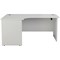 Jemini 1800mm Corner Desk, Left Hand, Panel End Leg, White