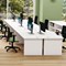 Jemini 1800mm Corner Desk, Left Hand, Panel End Leg, White