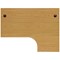 Jemini 1800mm Corner Desk, Right Hand, Panel End Leg, Oak