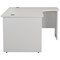 Jemini 1800mm Corner Desk, Right Hand, Panel End Leg, White