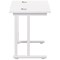 Jemini 800mm Slim Rectangular Desk, White Cantilever Leg, White