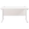 Jemini 1200mm Rectangular Desk, White Cantilever Leg, White