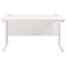 Jemini 1400mm Rectangular Desk, White Cantilever Leg, White