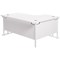 Jemini 1800mm Corner Desk, Left Hand, White Double Cantilever Legs, White