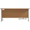 Jemini 1800mm Corner Desk, Left Hand, Silver Double Cantilever Legs, Oak