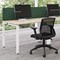 Jemini 1 Person Bench Desk, 1200mm (800mm Deep), White Frame, White