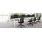 Jemini 1 Person Bench Desk, 1400mm (800mm Deep), White Frame, White