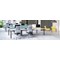 Jemini 1 Person Bench Desk, 1400mm (800mm Deep), White Frame, White