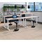 Jemini Sit-Stand Desk, Silver Leg, 1200mm, Beech Top