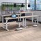 Jemini Sit-Stand Desk, Silver Leg, 1200mm, Oak Top