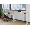 Jemini Sit-Stand Desk, Silver Leg, 1200mm, White Top