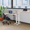 Jemini Sit-Stand Desk, White Leg, 1200mm, Beech Top