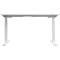 Jemini Sit-Stand Desk, White Leg, 1200mm, White Top