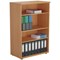 Jemini Medium Wooden Bookcase, 3 Shelves, 1200mm High, Beech