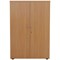 Jemini Medium Wooden Cupboard, 3 Shelves, 1200mm High, Beech