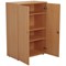 Jemini Medium Wooden Cupboard, 3 Shelves, 1200mm High, Beech