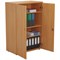 Jemini Medium Wooden Cupboard, 3 Shelves, 1200mm High, Beech