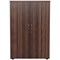 Jemini Medium Wooden Cupboard, 3 Shelves, 1200mm High, Walnut