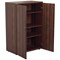 Jemini Medium Wooden Cupboard, 3 Shelves, 1200mm High, Walnut