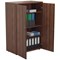 Jemini Medium Wooden Cupboard, 3 Shelves, 1200mm High, Walnut