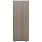 Jemini Medium Wooden Cupboard, 3 Shelves, 1200mm High, Grey Oak