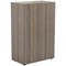 Jemini Medium Wooden Cupboard, 3 Shelves, 1200mm High, Grey Oak