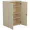 Jemini Medium Wooden Cupboard, 3 Shelves, 1200mm High, Maple