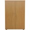 Jemini Medium Wooden Cupboard, 3 Shelves, 1200mm High, Oak