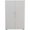 Jemini Medium Wooden Cupboard, 3 Shelves, 1200mm High, White