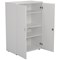 Jemini Medium Wooden Cupboard, 3 Shelves, 1200mm High, White