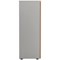 Jemini Two-Tone Medium Cupboard, 3 Shelves, 1200mm High, Beech and White