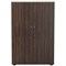 Jemini Two-Tone Medium Cupboard, 3 Shelves, 1200mm High, Walnut and White