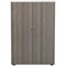 Jemini Two-Tone Medium Cupboard, 3 Shelves, 1200mm High, Grey Oak and White