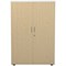 Jemini Two-Tone Medium Cupboard, 3 Shelves, 1200mm High, Maple and White