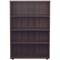 Jemini Medium Wooden Bookcase, 3 Shelves, 1200mm High, Walnut