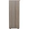 Jemini Medium Wooden Bookcase, 3 Shelves, 1200mm High, Grey Oak