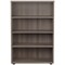 Jemini Medium Wooden Bookcase, 3 Shelves, 1200mm High, Grey Oak