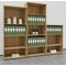 Jemini Medium Wooden Bookcase, 3 Shelves, 1200mm High, Grey Oak