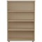 Jemini Medium Wooden Bookcase, 3 Shelves, 1200mm High, Maple