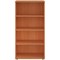 Jemini Tall Wooden Bookcase, 4 Shelves, 1600mm High, Beech