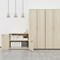 Jemini Tall Wooden Cupboard, 4 Shelves, 1600mm High, Beech