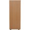 Jemini Tall Wooden Cupboard, 4 Shelves, 1600mm High, Beech