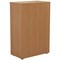 Jemini Tall Wooden Cupboard, 4 Shelves, 1600mm High, Beech