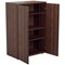 Jemini Tall Wooden Cupboard, 4 Shelves, 1600mm High, Walnut