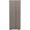 Jemini Tall Wooden Cupboard, 4 Shelves, 1600mm High, Grey Oak