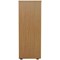 Jemini Tall Wooden Cupboard, 4 Shelves, 1600mm High, Oak