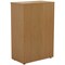 Jemini Tall Wooden Cupboard, 4 Shelves, 1600mm High, Oak