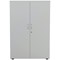 Jemini Tall Wooden Cupboard, 4 Shelves, 1600mm High, White